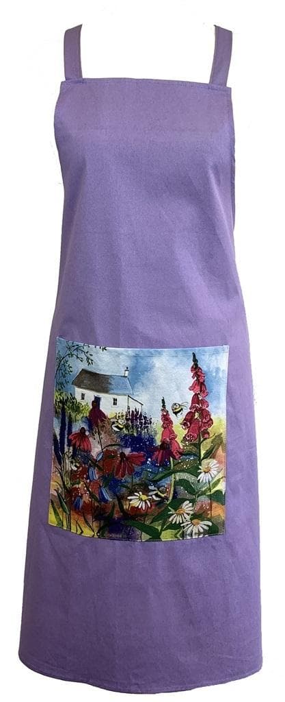 Fartuch kuchenny Pszczoły w ogrodzie bawełniany