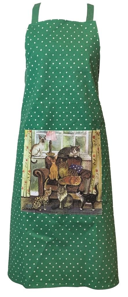Fartuch kuchenny Dom pełen kotów bawełniany 70 x 90 cm