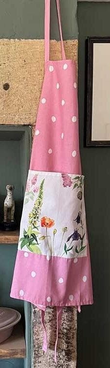 Fartuch kuchenny bawełniany Pszczoły i kwiaty 70 x 90 cm