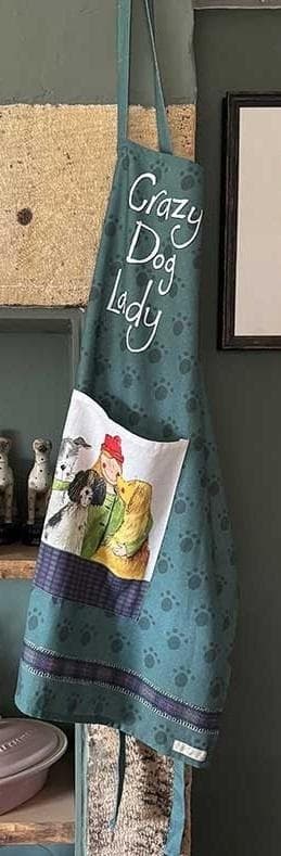 Fartuch kuchenny Psiara Crazy Dog Lady bawełniany