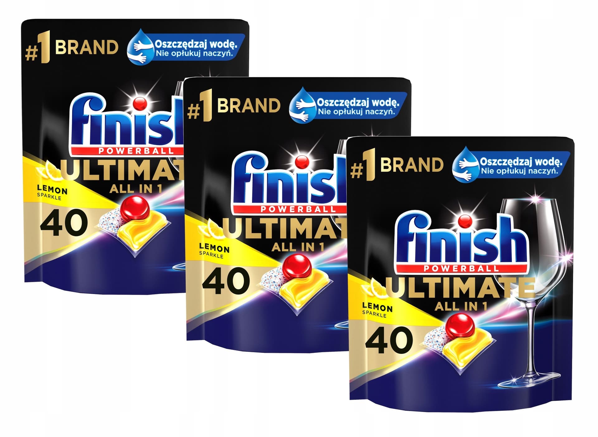 Finish Quantum Cytrynowe kapsułki do zmywarki 40 sztuk