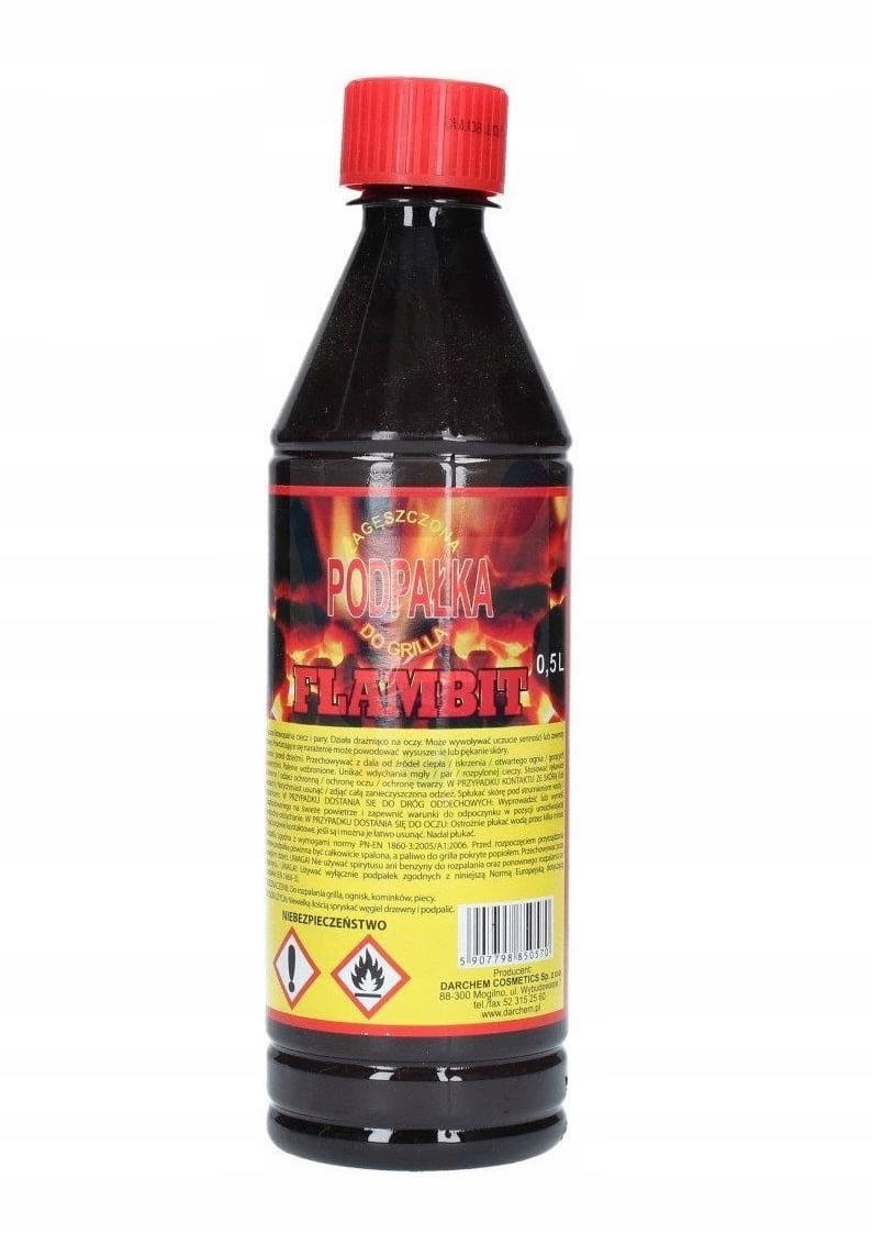 Flambit 500 ml Zagęszczona Podpałka do Grilla i Kominka