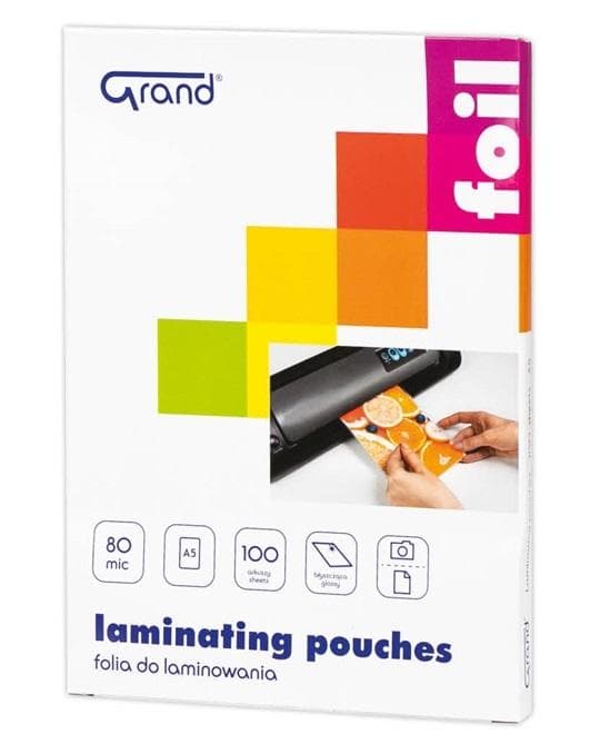 Folia do laminowania A5 100 sztuk błyszcząca