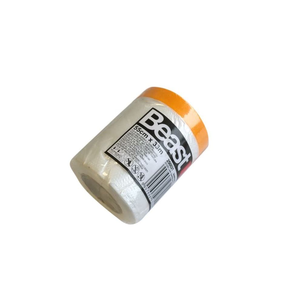 Folia malarska z taśmą maskującą 55 cm x 33 m