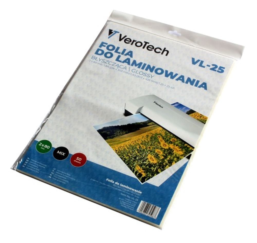 Folie do laminowania A4 50 mikronów 25 sztuk