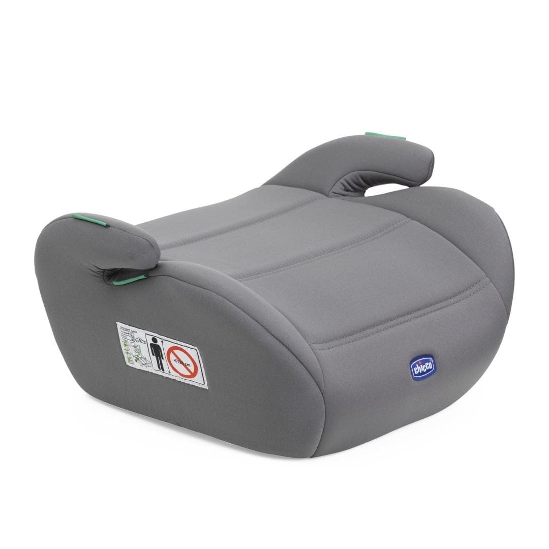 Fotel samochodowy podwyższający komfort i bezpieczeństwo szary