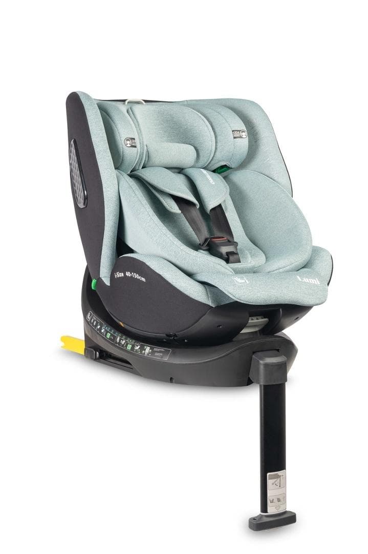 Fotelik samochodowy Lumi I-Size green dla dzieci o wzroście 40-150 cm