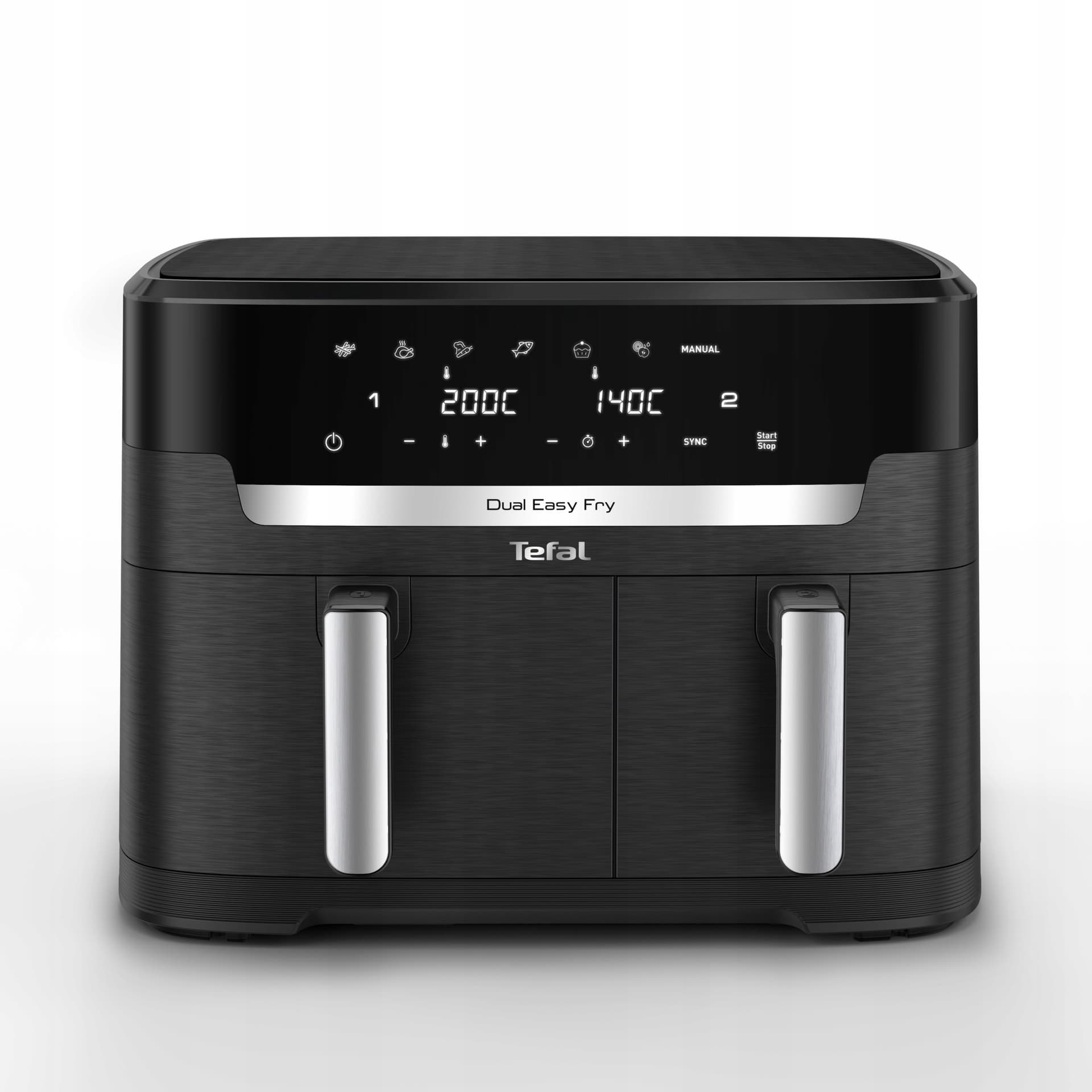 Frytownica beztłuszczowa z podwójną komorą 4,5 l + 11 l Tefal