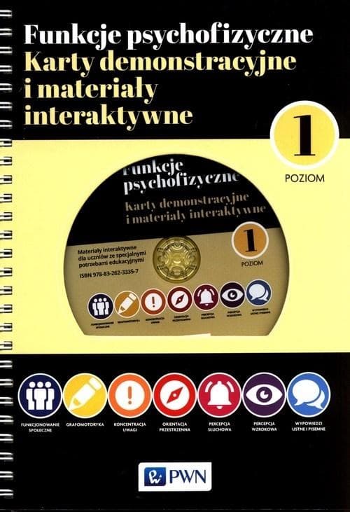 Karty funkcji psychofizycznych Poziom 1 + DVD - praca zbiorowa