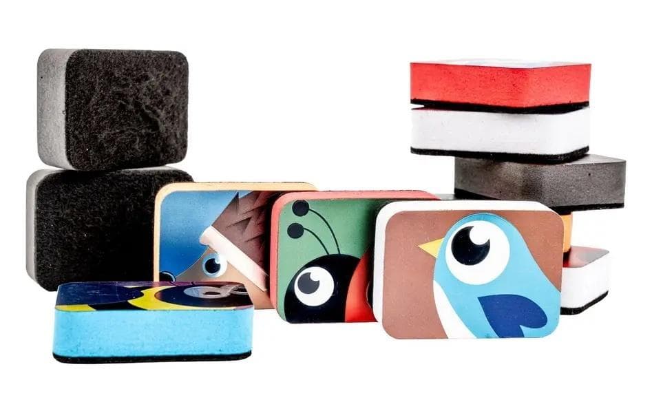 Gąbka do tablicy magnetycznej Animal mix wzorów