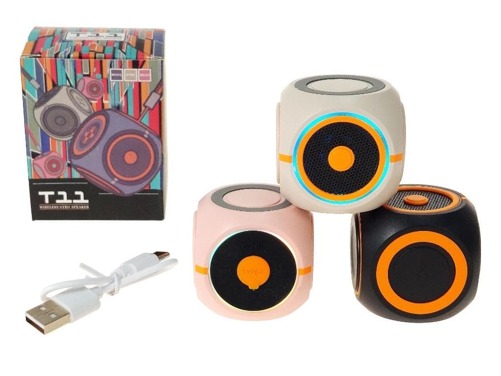 Głośnik Bluetooth przenośny mix wzorów z kablem USB