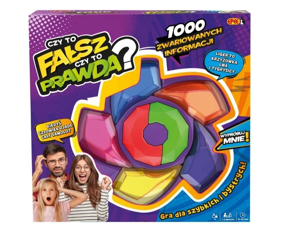 Gra CZY TO PRAWDA CZY FAŁSZ - edukacyjna i rozrywkowa