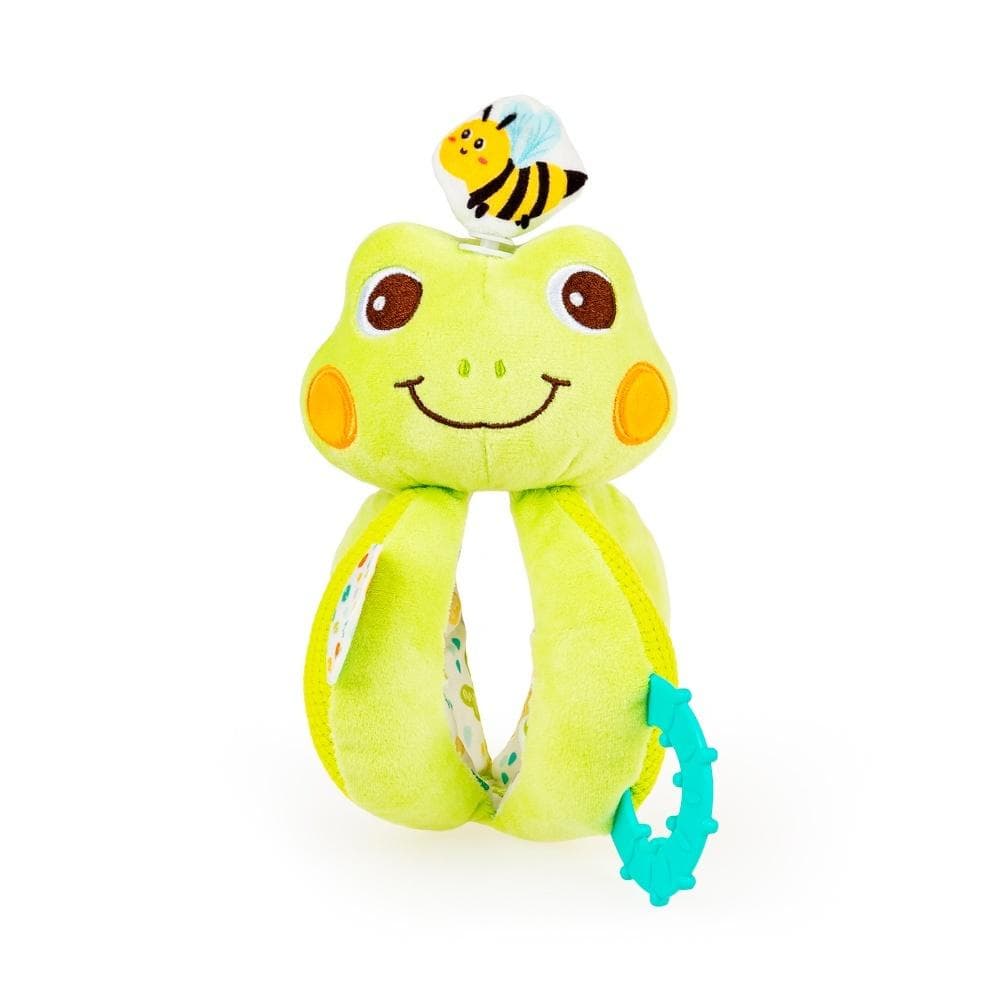 Gryzak dla niemowląt Zakręcona Żaba Jollybaby z dzwoneczkiem
