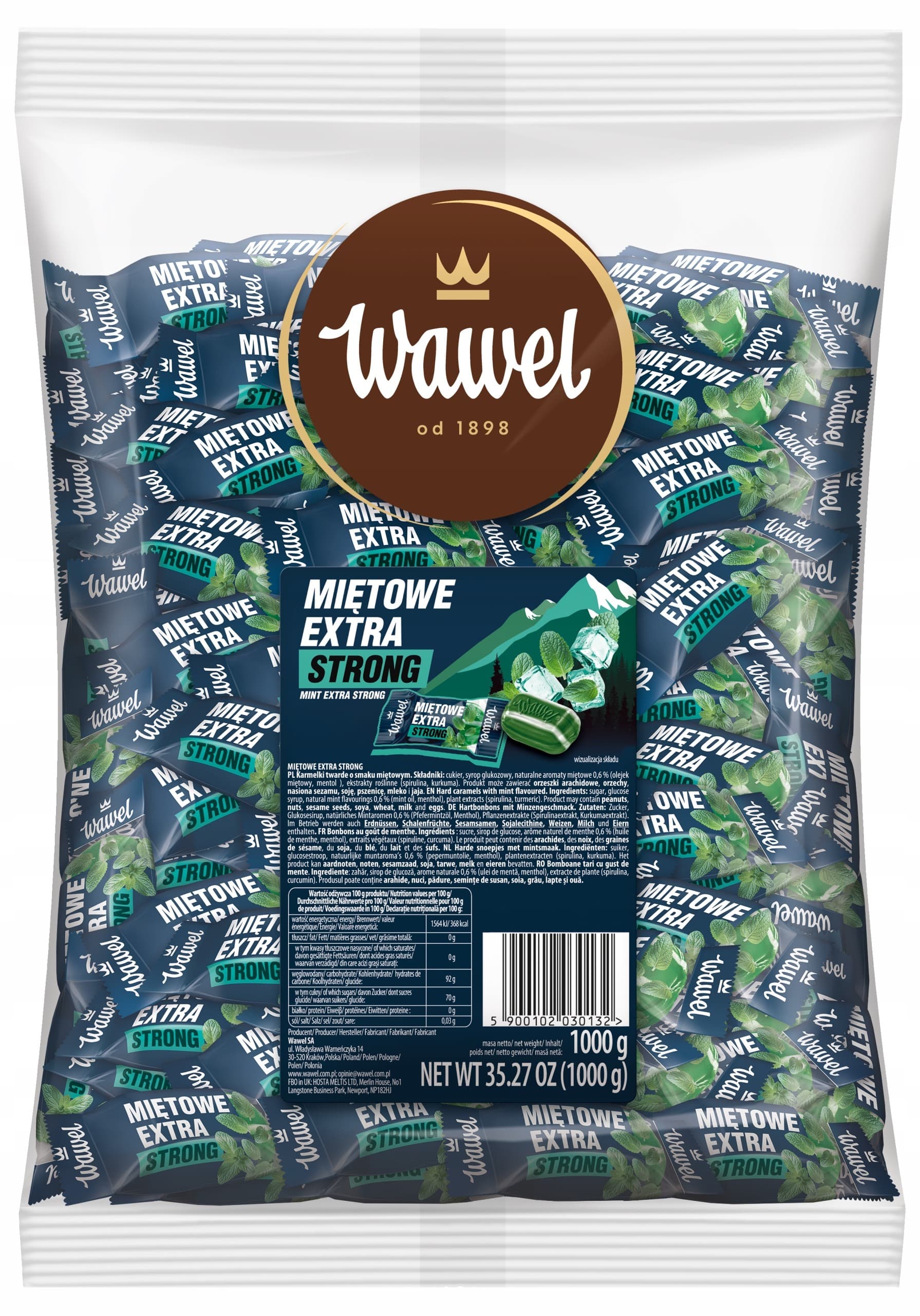 Guma do żucia Wa Karm mięta extra strong 1 kg