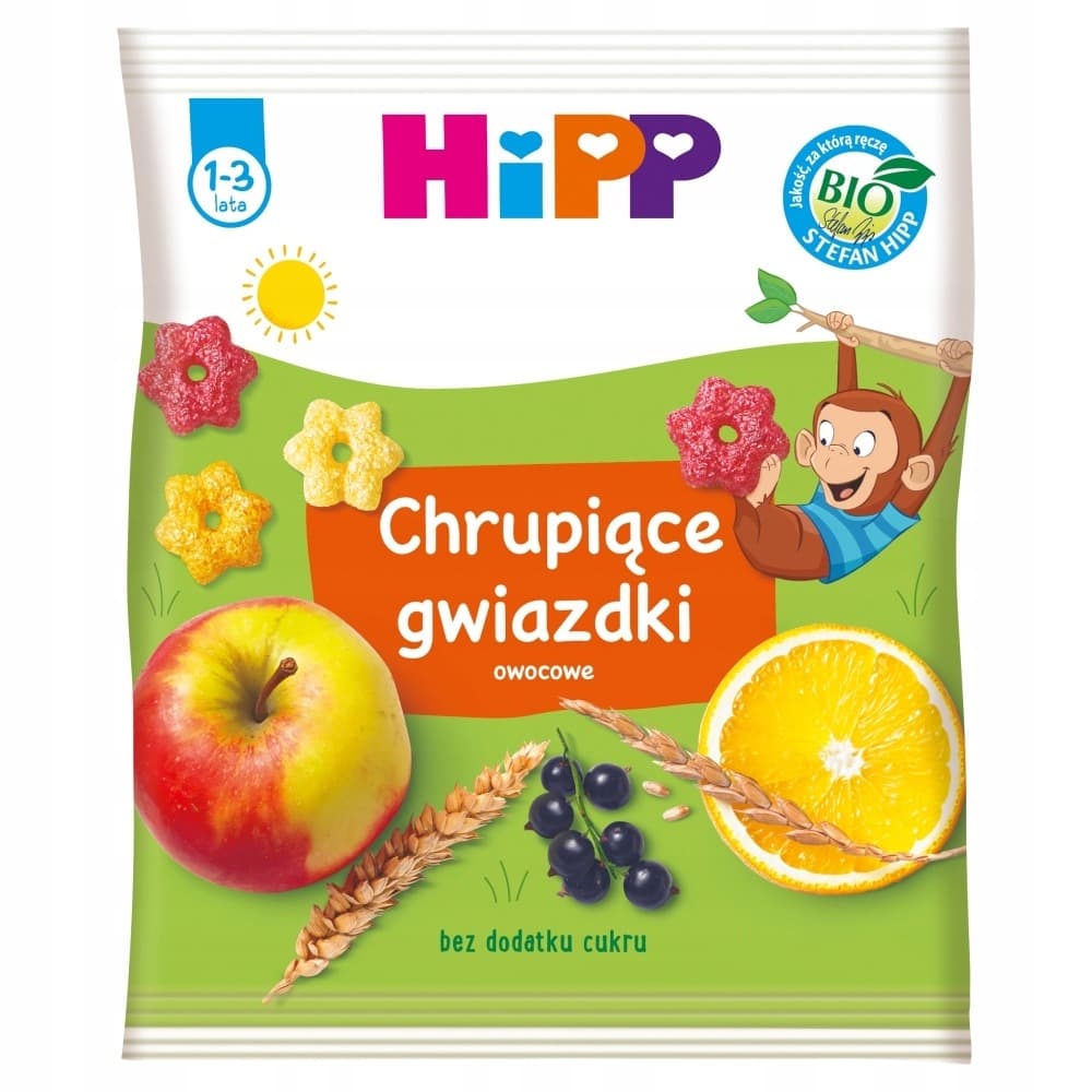 Hipp Bio Chrupiące Gwiazdki Owocowe dla dzieci 1-3 lata (30g)
