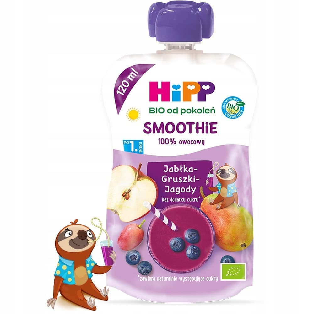 HiPP Smoothie truskawka i porzeczka dla dzieci 120 ml