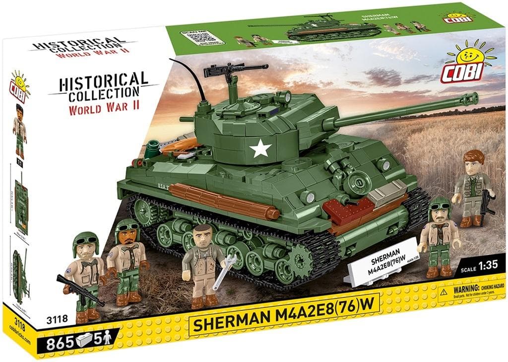 Klocki konstrukcyjne Cobi Sherman M4A2E8 (76)W - 865 elementów