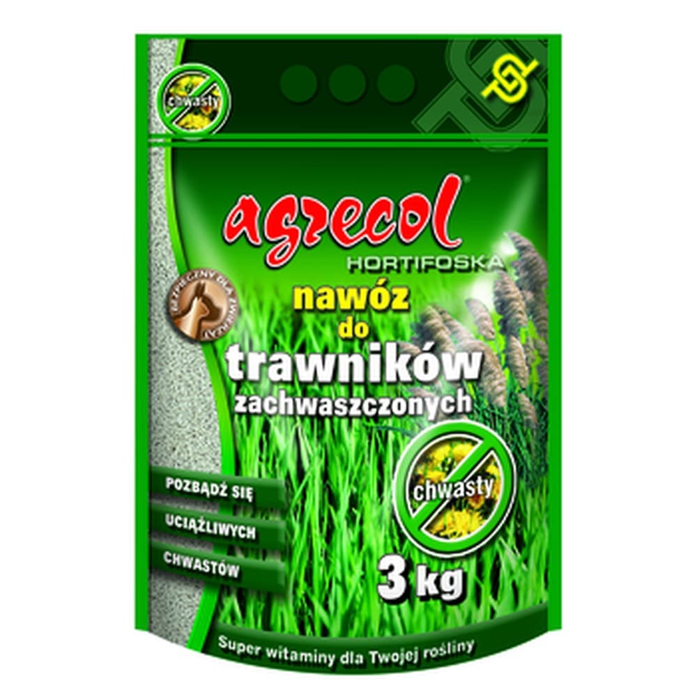 Hortifoska nawóz do trawnika zwalczający chwasty 3 kg