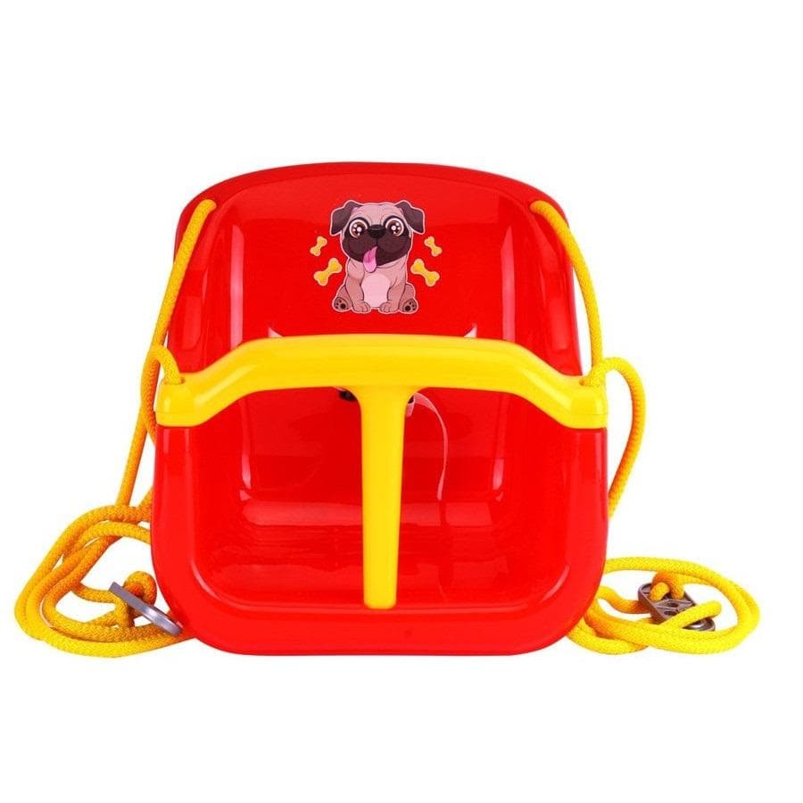 Huśtawka kubełkowa dla dzieci z pasami bezpieczeństwa