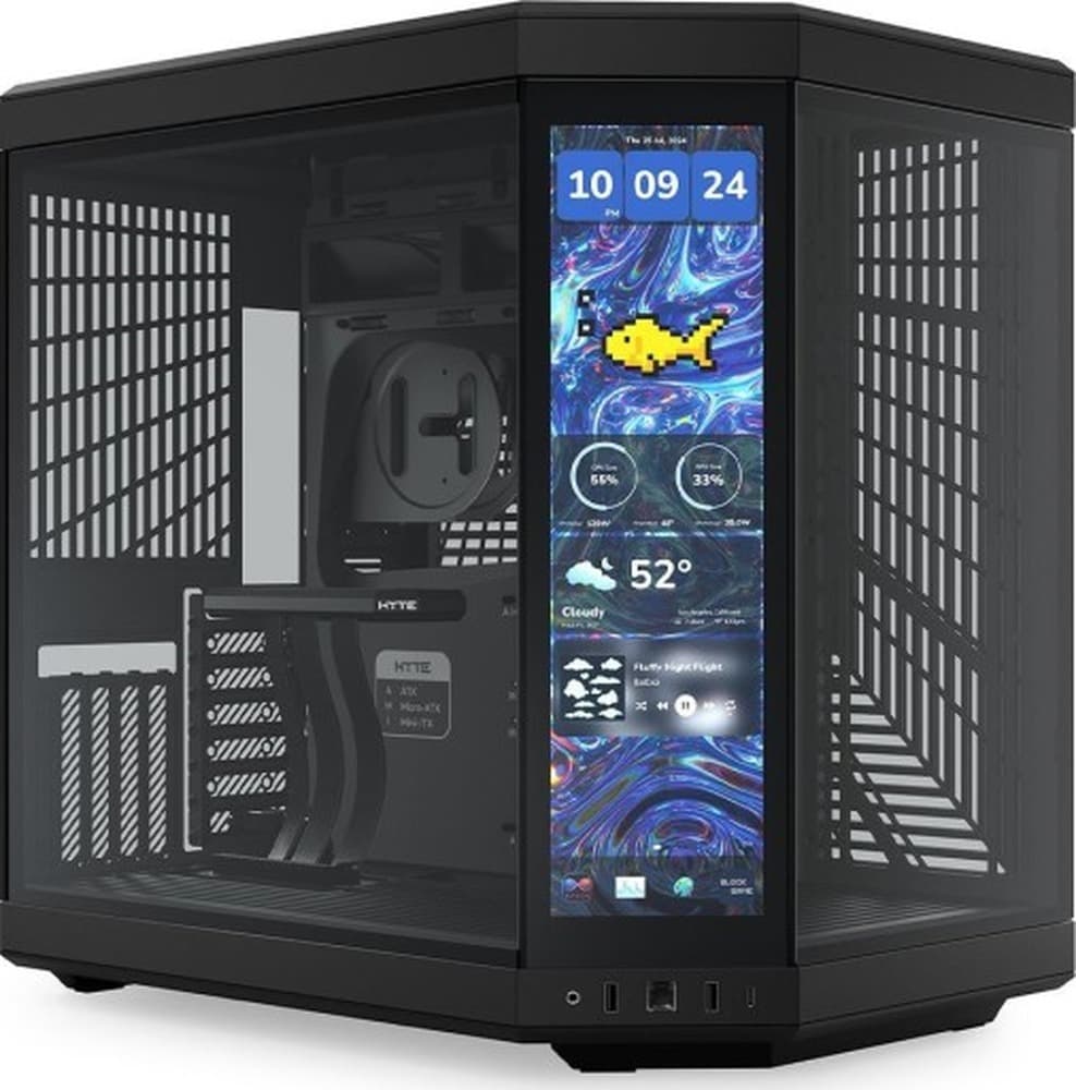 Hyte Y70 Midi Tower Touch Infinite - Pitch Black