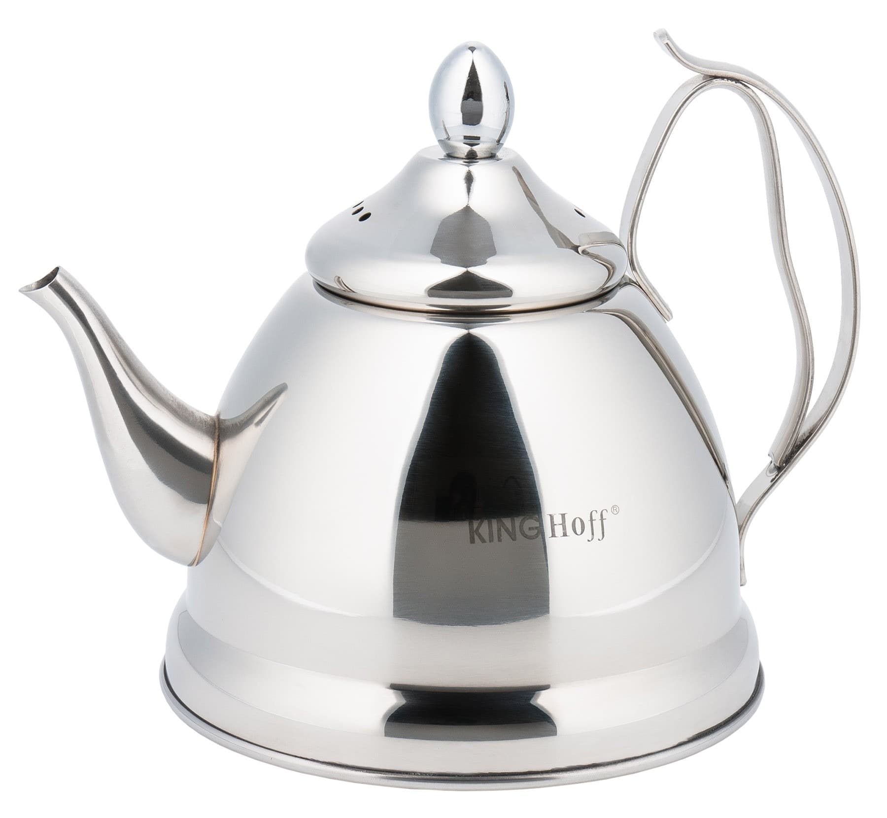 Imbryk ze stali nierdzewnej z sitkiem Kinghoff 1 litr