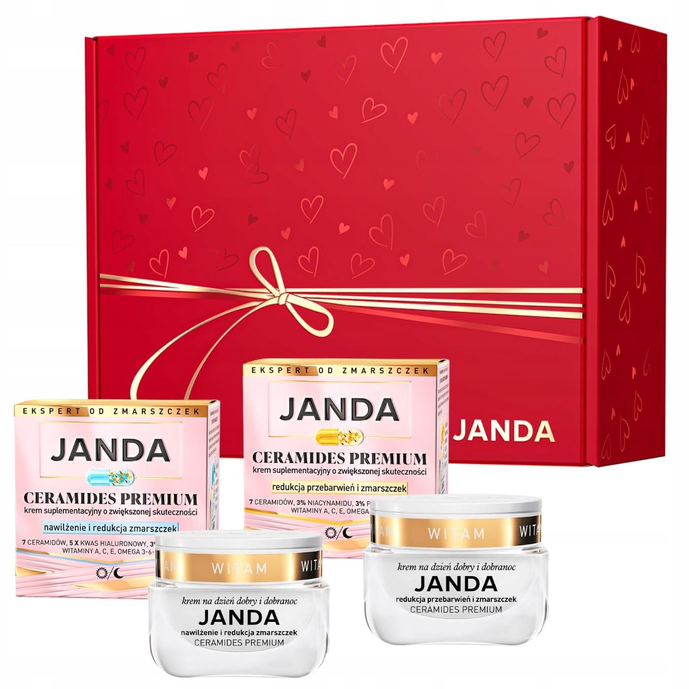 Janda Ceramides Premium Krem Redukujący Zmarszczki Nawilżający 50 ml