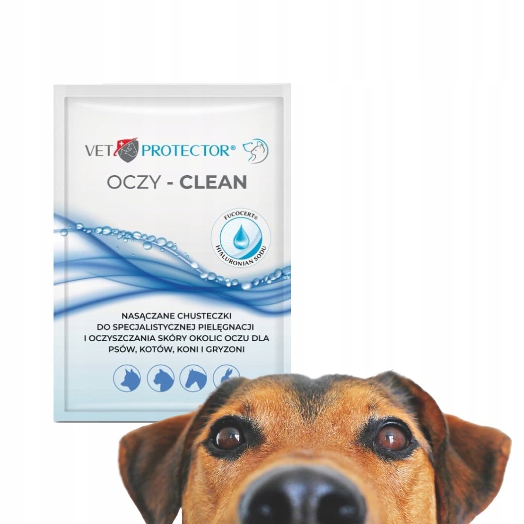 JM Sante Vet Protector Oczy Clean chusteczki do pielęgnacji oczu 20 sztuk