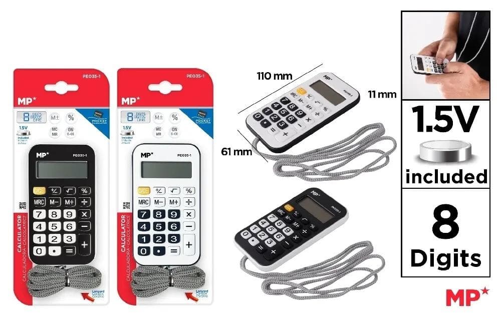 Kalkulator z zawieszką smycz MIX