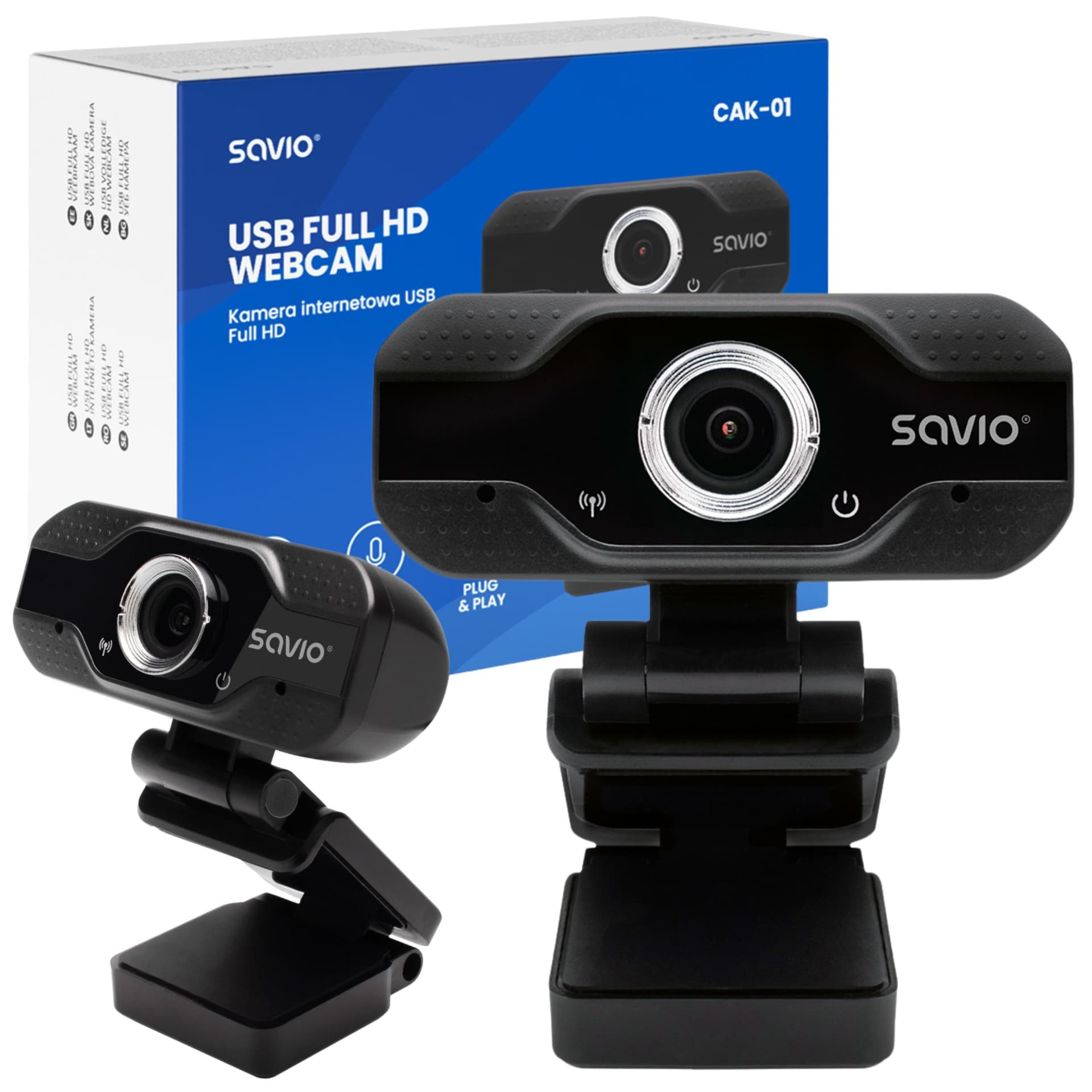 Kamera internetowa Savio 720p do wideokonferencji