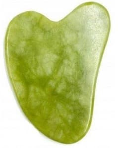 Kamień do masażu twarzy Jadeit Gua Sha zielony