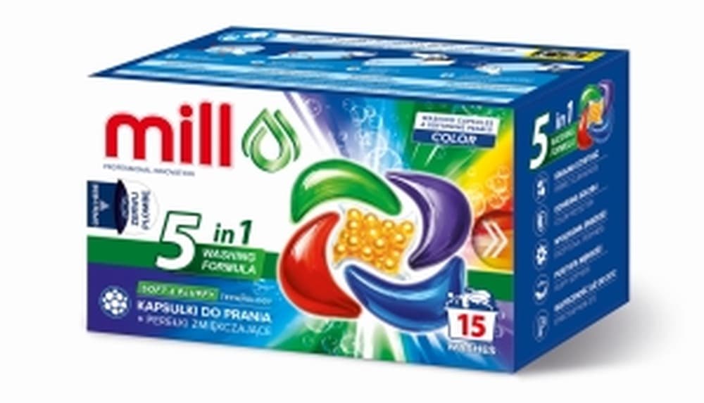 Kapsułki do prania Mill Profkaps z perełkami zapachowymi 15 sztuk