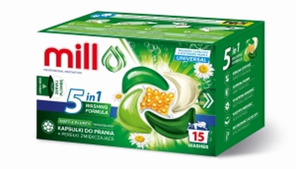 Kapsułki do prania Mill Profkaps z perełkami zapachowymi 15 sztuk