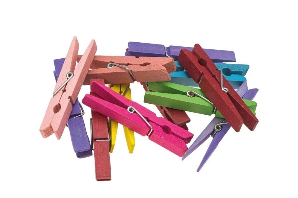 Kolorowe klamerki do bielizny 7,5 cm 12 sztuk