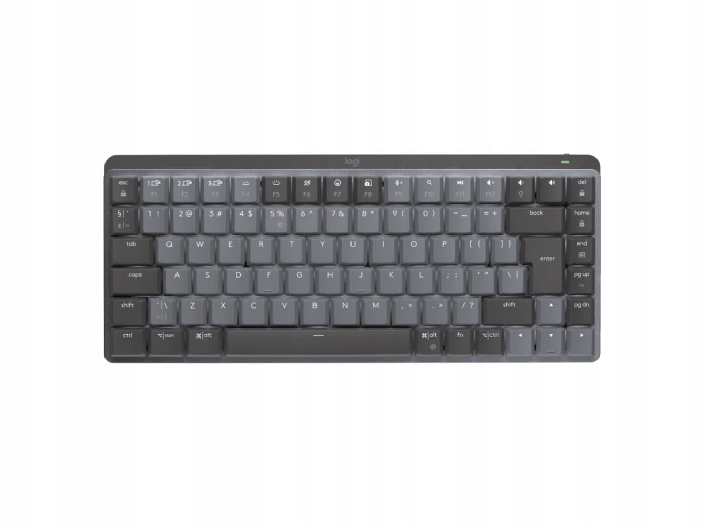 Klawiatura bezprzewodowa Logitech 920-010780 - grafitowo-szara, układ QWERTY