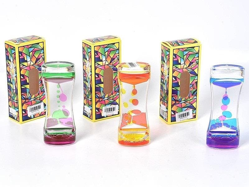 Klepsydra z płynnym żelem MIX kolorów 14 x 5 x 3 cm