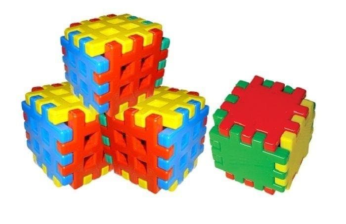 Klocki konstrukcyjne wafle Adusie 72 elementy