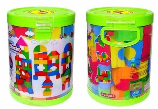 Piankowe klocki edukacyjne dla dzieci 60 sztuk