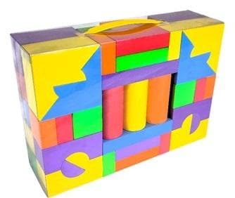 Klocki piankowe edukacyjne dla dzieci 61 sztuk