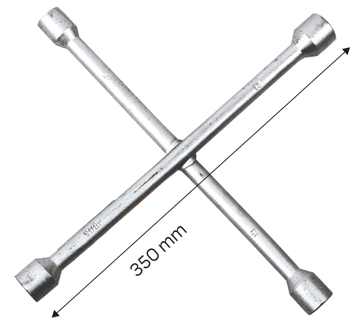 Klucz krzyżakowy do kół 17 x 19 x 22 mm i 13/16 cala