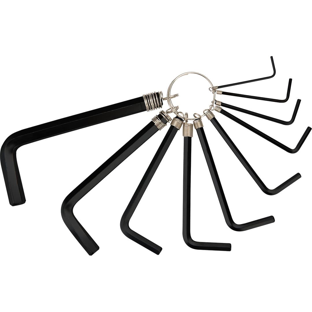 Klucze sześciokątne 1.5-10 mm, zestaw 10 sztuk