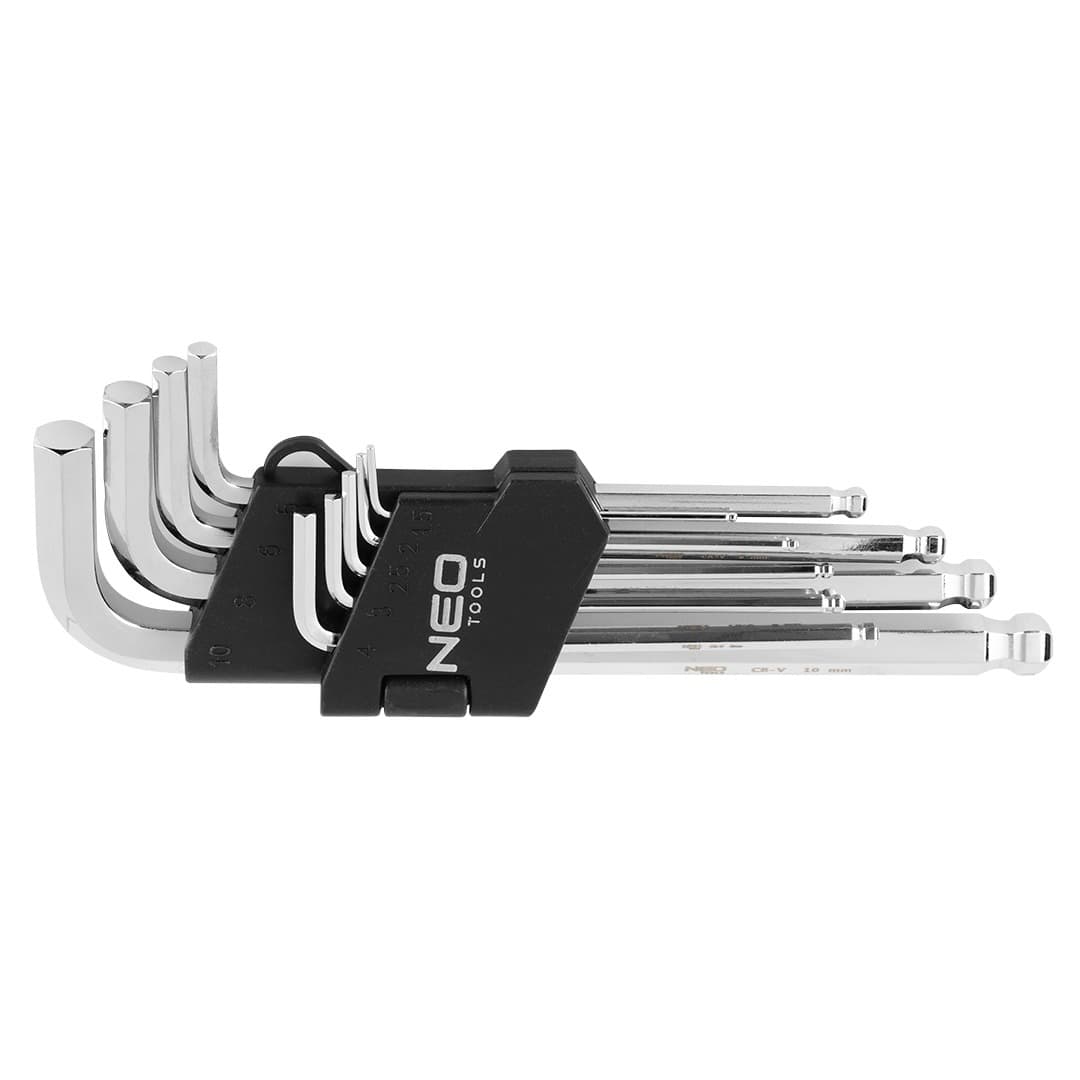 Klucze sześciokątne z końcówką kulistą zestaw 9 sztuk