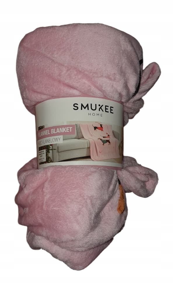 Koc flanelowy miękki i przyjemny w dotyku 130x170 cm