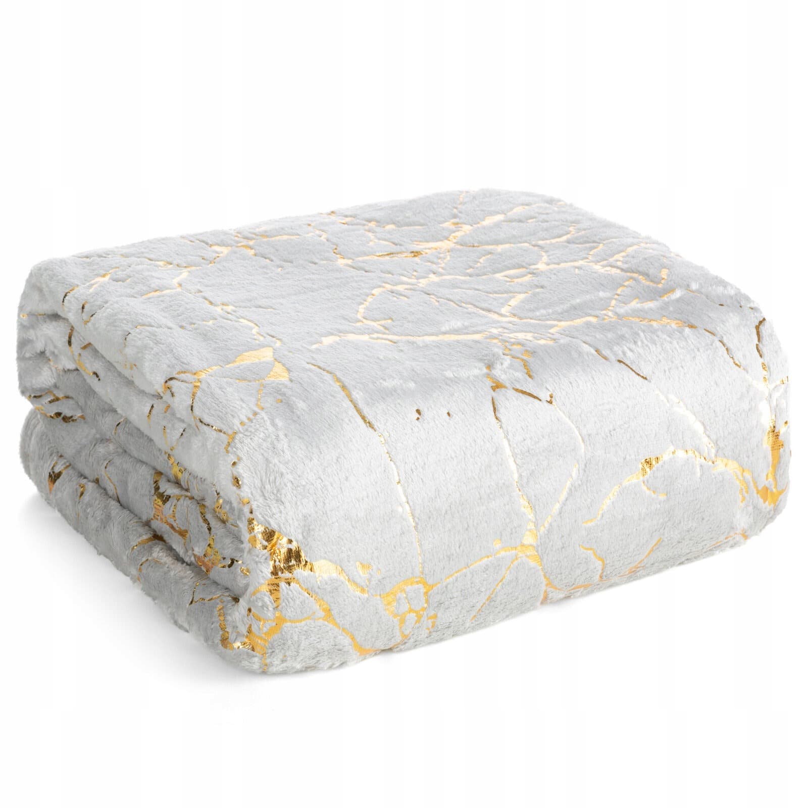 Koc Glamo srebrny o wymiarach 150 x 200 cm