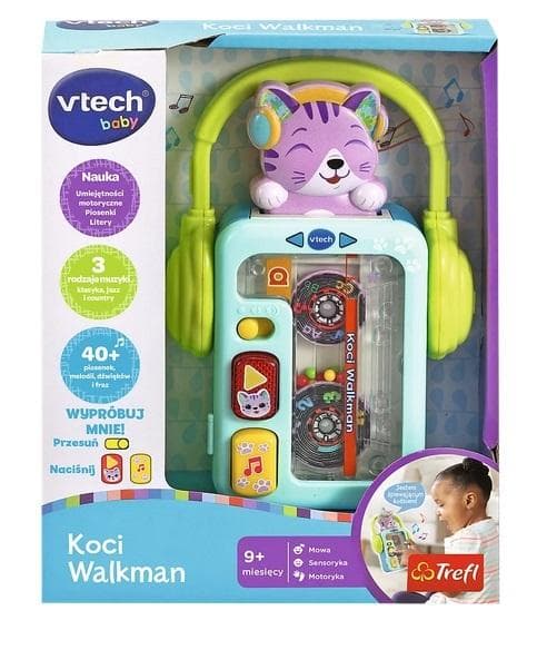 Interaktywny odtwarzacz kaset Vtech Koci Walkman dla dzieci