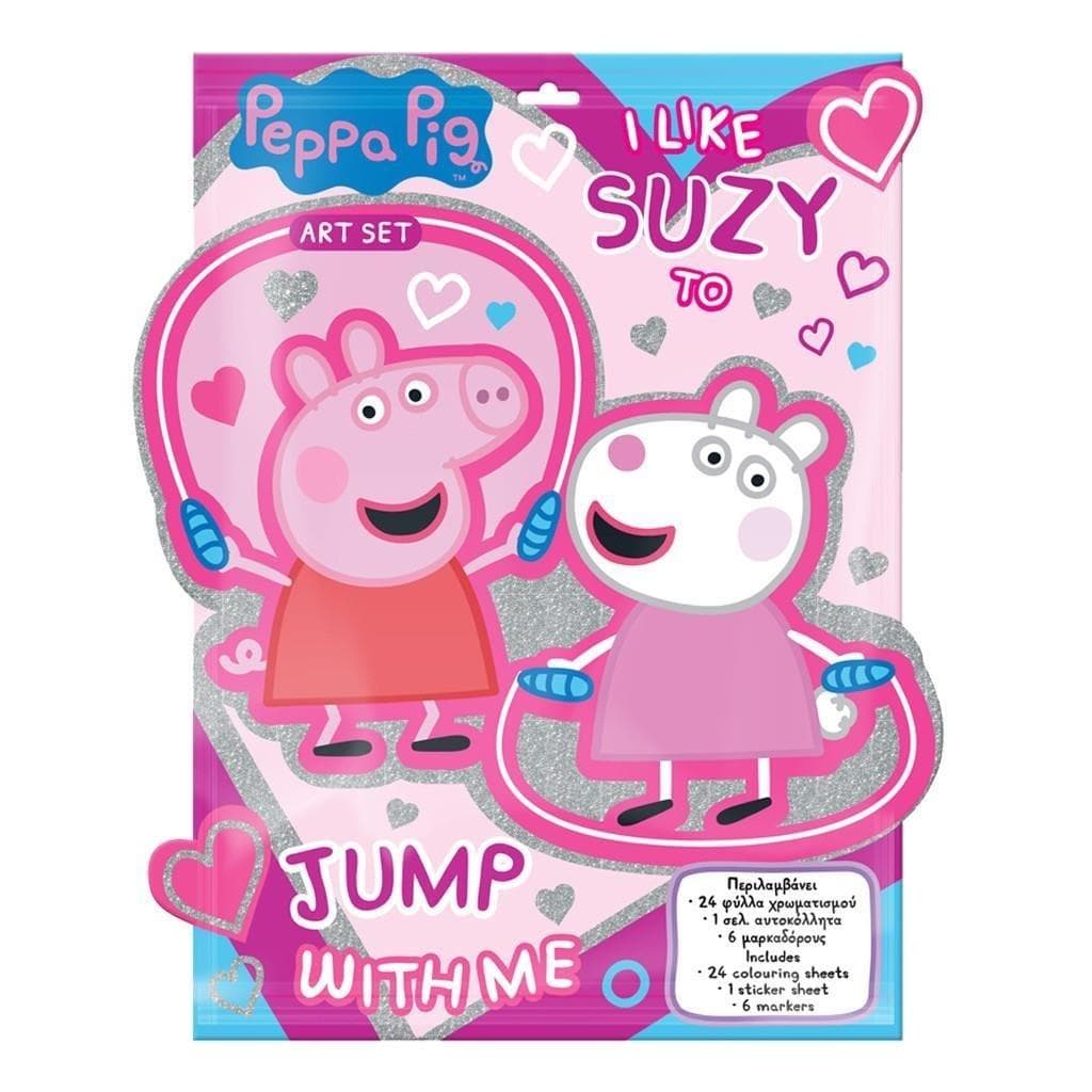 Kolorowanka z naklejkami Peppa Pig 24 strony dla dzieci