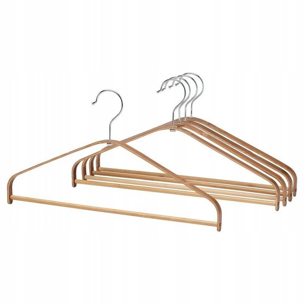 Komplet 5 wieszaków prostych do garderoby