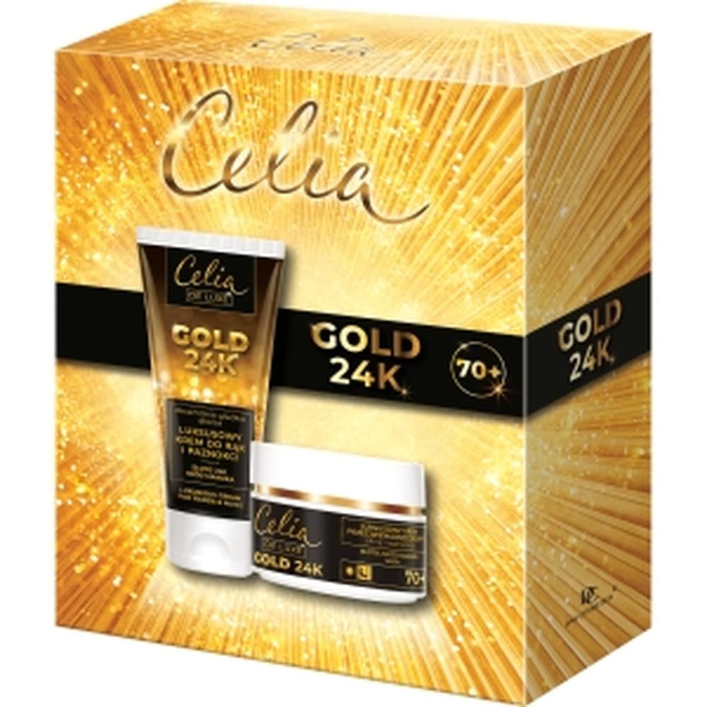 Komplet kieliszków do wina CELIA GOLD24K 25 elementów dla 70 osób