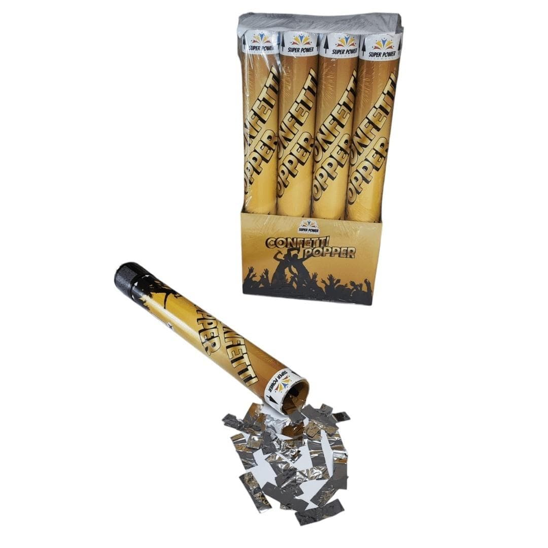 Konfetti pneumatyczne srebrne na imprezy i uroczystości