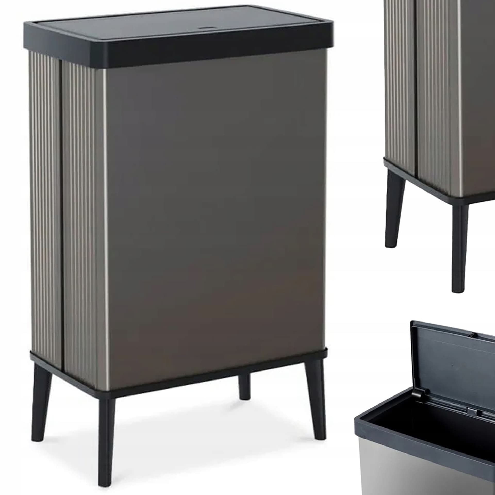 Kosz na odpady Verto 54L szary