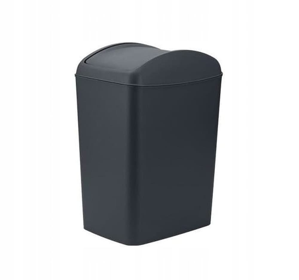 Kosz na śmieci antracytowy 27 x 10 cm